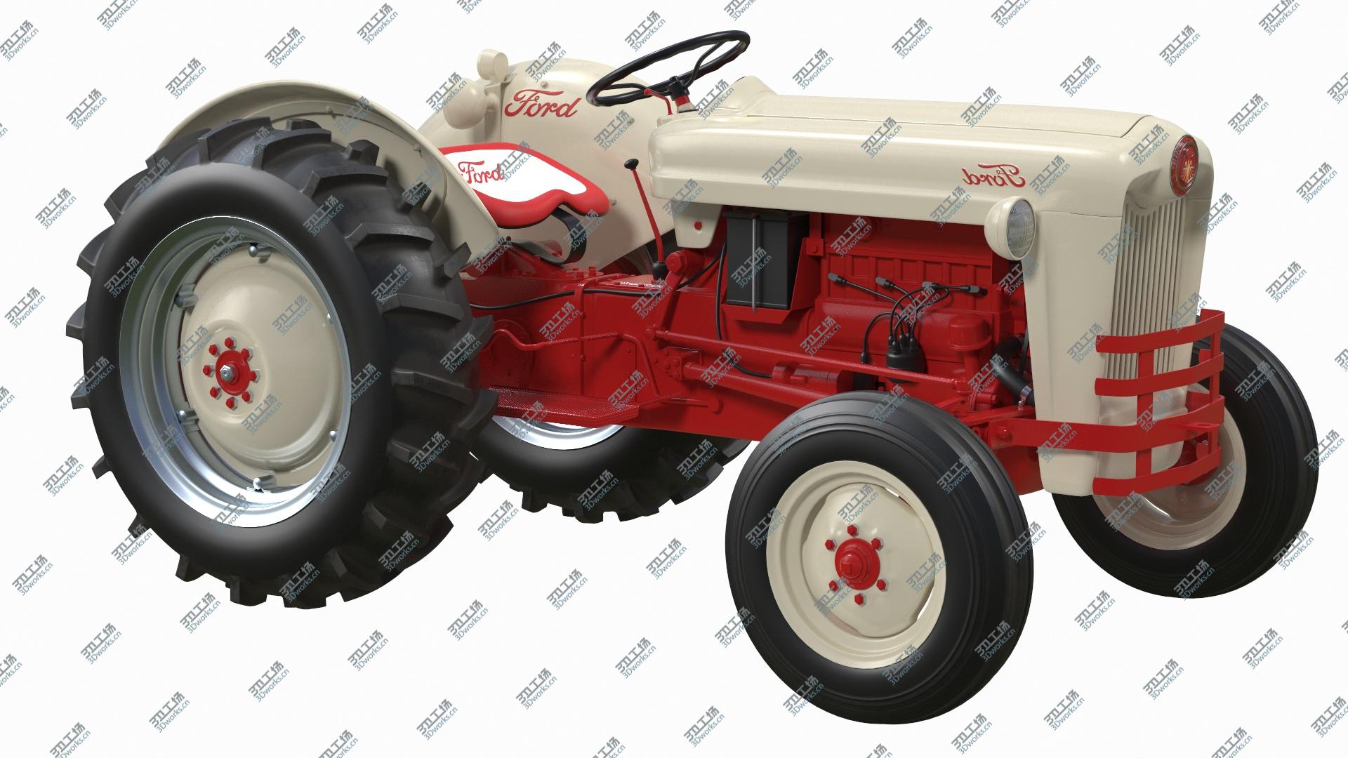 images/goods_img/202104091/Ford NAA Golden Jubilee 1953 Vintage Tractor Rigged model/2.jpg